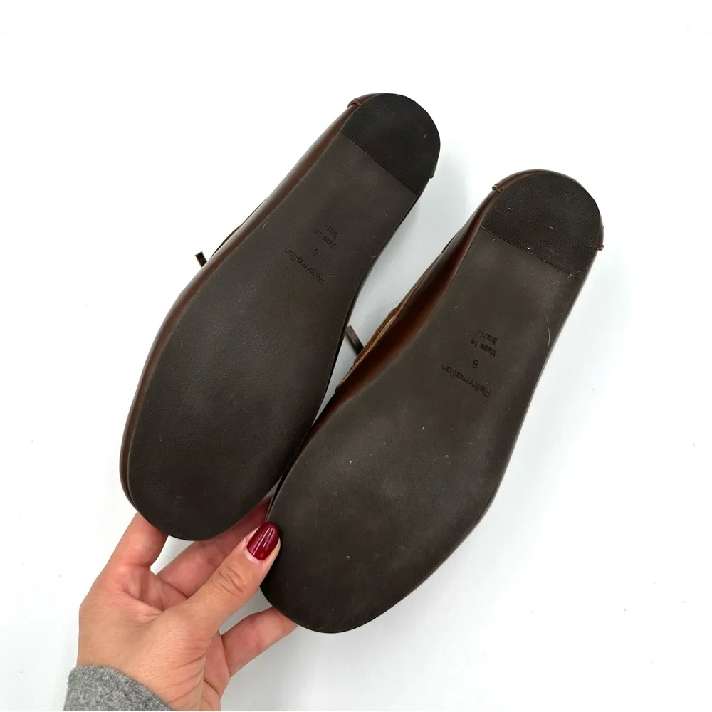 Reformation Fia Leather Boat Loafers - Picture 3 of 3